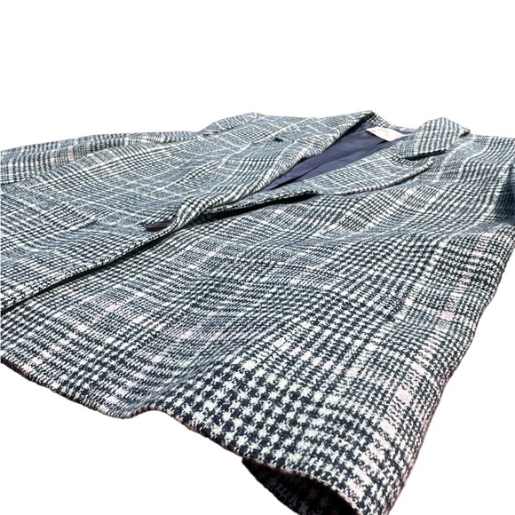 Pendleton Vintage Women’s Blazer/ 6 Petite/ black, cream, & pink plaid - Picture 6 of 13
